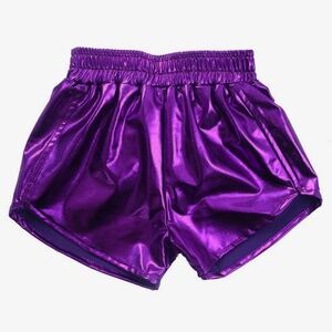 Baby & Kids Metallic Purple Shorts